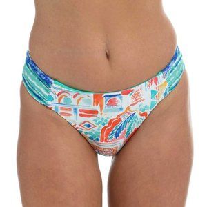 La Blanca Terra Italia Side Shirred Hipster Reversible Bikini Bottom. NWT